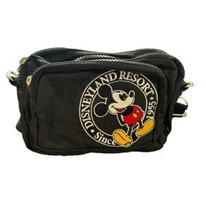 Disney World Parks Mickey Mouse Convertible Crossbody Belt Fanny Bag Embroidered